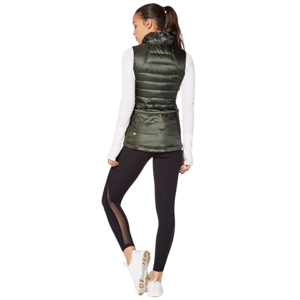 Lululemon Down For A Run Vest Gator Green - Picture 8 of 8